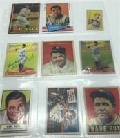 Babe Ruth Baseball Cards Presumed to be