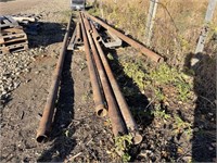 QUANTITY STEEL PIPES ( 4 FULL 30' LENGHTS )