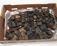 50 PLUS PCS WOODEN LETTERPRESS STAMPS 1-1-1/2"