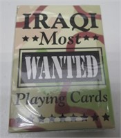 2 DECKS 1 UNOPENED IRAQI MOST WANTED PLAYING