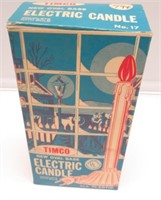 9 VINTAGE ELECTRIC CANDLES SOME ORI. BOXES