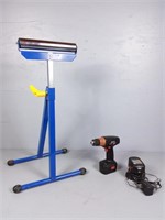 Roller Stand & Skil Cordless Drill