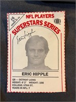 ERIC HIPPLE-1986 NFL PLAYERS MILK CARTON CARD