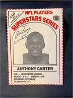 ANTHONY CARTER-1986 NFL PLAYERS MILK CARTON CARD