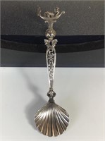 800 SILVER MADE IN ITALY COLLECTOR SPOON 4 3/4 IN.