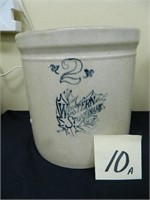 Western Stoneware 2 Gal. Double Stamp Crock