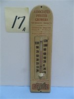 Pfister Hybrids Wood Thermometer