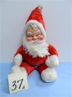 Vintage 17" Rubber Faced Felt Santa Claus