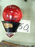 Red Comet Glass Grenade Fire Extinguisher & Holder