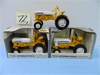 (3) 1:16 Scale Ertl IH Cub Tractors (2 NIB)
