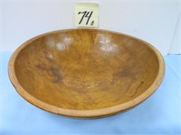 14 1/2" Primitive Wood Bowl