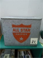 All Star Dairies Galvanized Milk Box