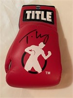 Tyson Ffury signed Boxing glove w/COA