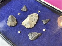 Arrowheads with indian trading beads