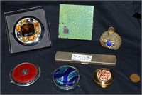 Lot Of Compacts and Perfume Bottle