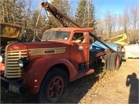 1940 Red Diamond T Flatbed Truck