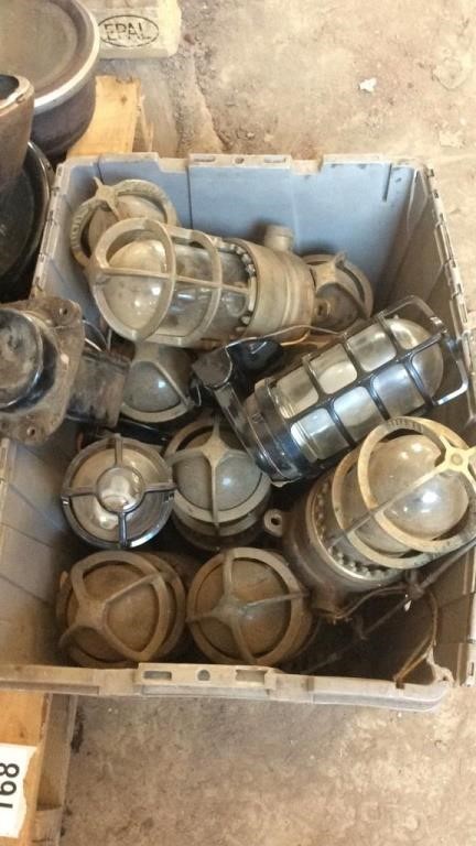 11 Explosion Proof Lights Mostly Brass