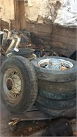 12 Steel Spoke Rims & Tires