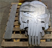 Pallet lot of bare metal Skull Shaped American