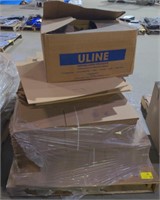 Pallet Lot of various Sized Shipping Boxes.