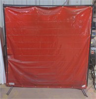 Steiner Ind. Red Transparent Welding Wall. 6' x
