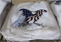 Pallet lot of Colorized Metal Wall Art. Eagle
