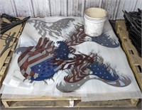 Pallet Lot of Colorized Eagle and Skull Shaped