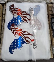 Pallet Lot of Colorized Eagle Shaped American