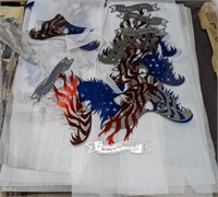 Pallet Lot of Colorized Eagle Shaped American