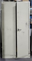 2-Door Metal Cabinet Adjustable Shelves 36" W x