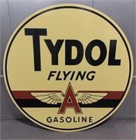Tydol Flying A Gasoline Sign. 4’ Across.