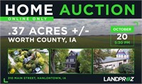 310 Main St, Hanlontown, IA Online Only Real Estate Auction