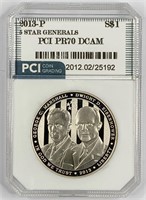 2013-P 5-Star  Generals Silver Coin PCI PR-70 DCAM