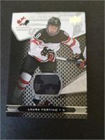 LAURA FORTINO  GAME JERSEY CARD- TEAM CANADA