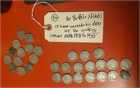 30 US buffalo nickels 17 dated 1918 to 1935
