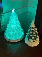 2 Christmas trees