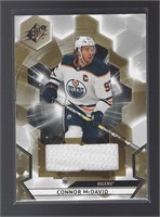 CONNOR McDAVID 2020-21 UD SPx GAME-USED JERSEY #1