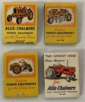 4 Allis Chalmers Matchbooks
