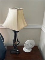 Fan and lamp