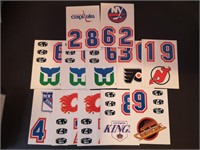 1985-86 TOPPS STICKER TEAM LOGO LOT