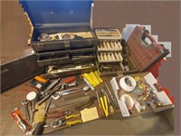 Power Kraft toolbox & huge lot of tools
