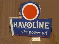 20x22.5 Havoline Indian double sided flange sign