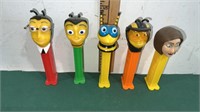 Vintage Footed PEZ Bee Movie Characters including