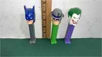 Vintage Footed PEZ Batman, Riddler, & the Joker
