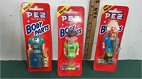 Vintage Footed PEZ Body Parts Sealed in Package