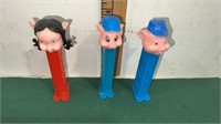 Vintage Footed PEZ ‘Three Little Pigs’ Lot  (All