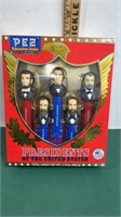 PEZ Footed The Presidents Dispenser Set in