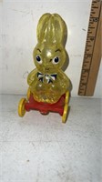 Vintage Rosbro Easter Chubby Pull Toy Candy