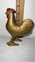 Vintage Cast Iron Chicken Rooster Savings Bank