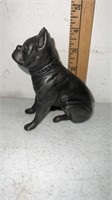 Vintage Cast Iron French Bulldog In Sitting